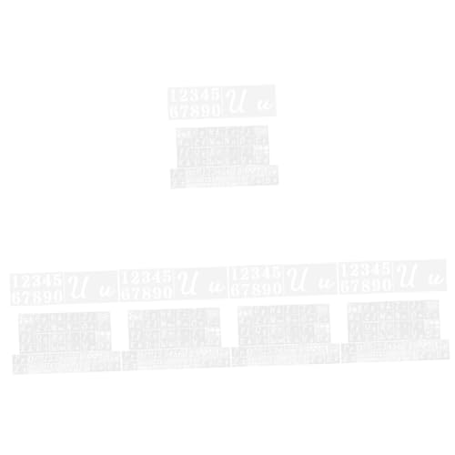 DIYEAH 5 Sätze Vorlage für englisches Alphabet schablonen für airbrush wandverkleidung Malschablonen wiederverwendbare Schablonen Kalligrafie-Schablonenbuchstaben Alphabet-Wanddekoration von DIYEAH