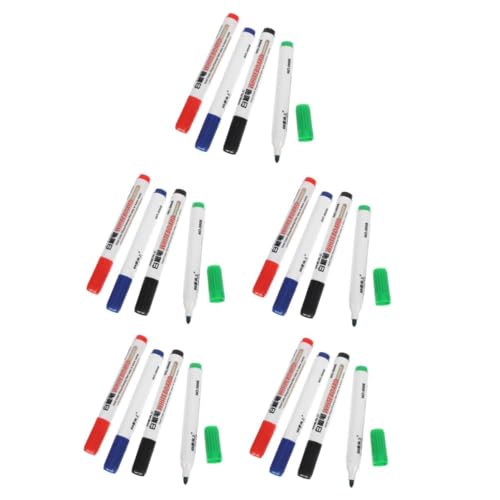 DIYEAH 5 Sätze Whiteboard-stift Mini-marker Adapter Lampenfassungen Klebeband Wandmontierter Briefkasten Austauschbare Halterung Büromarker Massenband Eingabestift Plastik 4 Stück * 5 von DIYEAH