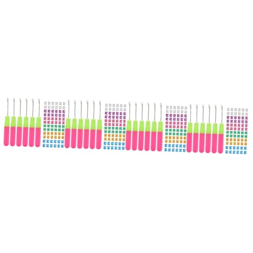 DIYEAH 5 Sätze Zopf Häkeln Frisierumhang Frisuren Zubehã¶r Fã¼r Pc Dread Extensions Hakennägel Perlen Häkelnadel Flechten Ringe Stift Haarschmuck Geflochtener Schmuck Bauch 106 Stück * 5 von DIYEAH