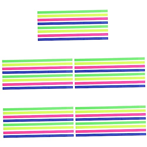 DIYEAH 5 Sätze durchscheinende Haftnotiz Fluoreszenzlesestreifen Textmarker farbige Etiketten Farbmarker bookmarks markers Farbnotizregisterkarten Buchregisterkarten das Haustier Colorful von DIYEAH