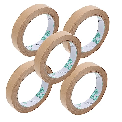 DIYEAH 5 Stk Klebeband aus Kraftpapier Dichtungsband Verpackung verwaschenes Klebeband Plakatband Bandspender packing tape paketband packaging tape Transportband für Kartons Kraftbänder von DIYEAH