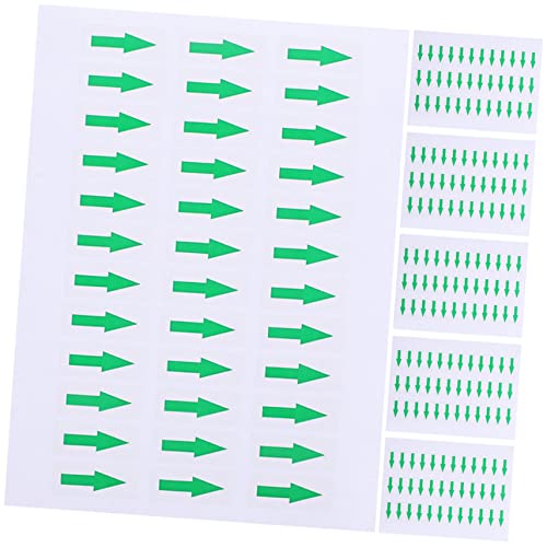 DIYEAH 5 Stück 5 Pfeilaufkleber für den Boden lagererzwespen lagerungskissen schulzubehör blaue Aufkleber Etiketten Abziehbilder für Pfeilausrüstung Aufkleber für Pfeilanzeigegeräte Green von DIYEAH