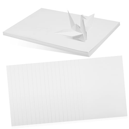 DIYEAH 50 Blatt Bastelkarten Scrapbook-Papier ästhetisches Papier für Scrapbooking weißes Kartenpapier Kartenherstellung Handgemachte Karten weißes Kartonpapier Karton zum Basteln von DIYEAH