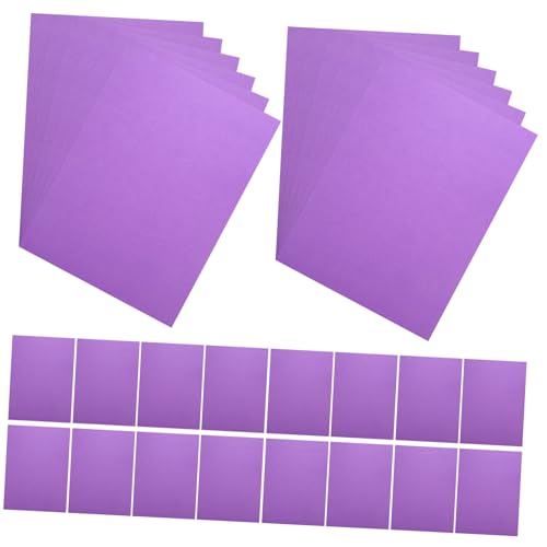 DIYEAH 50 Blatt Büttenpapier farbiges Papier Aquarellpapier Kunstdruckpapier farbiges Bastelpapier strukturiertes Papier kreativpapier papierschere Farbkarton DIY-Bastelpapier Violett von DIYEAH