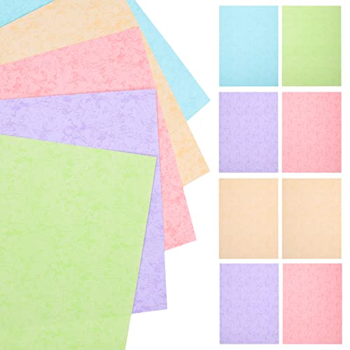 DIYEAH 50 Blatt Druckerpapier Pergament druckbar Pastell gemustertes Papier Farbpapier für Drucker kreativpapier scrapbook paper Handwerkspapier exquisites Origami-Papier DIY-Papier von DIYEAH