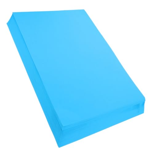 DIYEAH 50 Blatt Farbiger Karton Diy-material Origami-materialien Leeres Blatt Malmaterial Diy-werkzeuge Bastelmaterial Malerei Versorgung Fotografie-kit Diy Liefert Papier Blue von DIYEAH