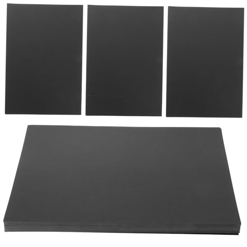 DIYEAH 50 Blatt Papierstau Karton Druckerpapier Baupapier verschiedene Farben solide kreativpapier karten kraftpapier leeres Ölgemäldepapier Kunstdruckpapier zum Zeichnen und Malen Black von DIYEAH