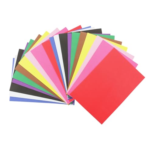 DIYEAH 50 Blatt Schwamm handgefertigte Materialien DIY buntes Papier zum Basteln Basteldekorationspapier bastelmaterial für kinder schulzeug Schwammpapier selber machen Bastelpapiere von DIYEAH