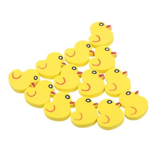 DIYEAH 50 Stück Enten Radiergummi Schul Radiergummis Kinder Studenten Radiergummis Cartoon Radiergummis Entenförmige Radiergummis Neuartige Radiergummis Mini Radiergummis von DIYEAH