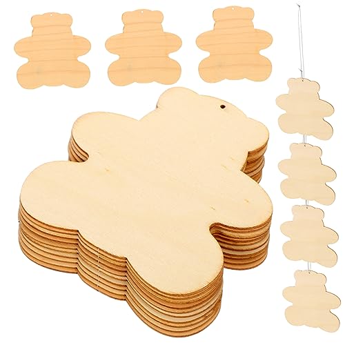 DIYEAH 50 Stück Holzspäne tragen dekorative Graffitischeiben Schüler basteln kinder dekor bastelsets für kinder basteln für kinder Schüler basteln Chips Holz-Graffiti-Chips von DIYEAH