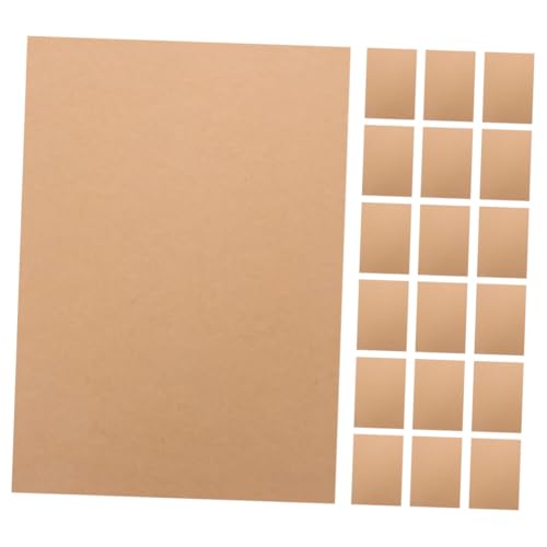 DIYEAH 50 Stück Kraftkarton Kartonpapier Kunstkarton Karton Karton Zum Basteln Karton Für Die Kartenherstellung Visitenkartenpapier Kartonpapier Braunes Kraftpapier von DIYEAH