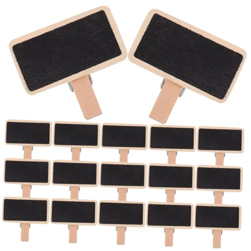 DIYEAH 50 Stück Mini Tafel Mini Kreidetafel Mini Kreidetafeln Mini Kreidetafel Staffelei Memo Clip Mini Kreidetafel Schilder Für Lebensmittel Schilder Kreidetafel von DIYEAH