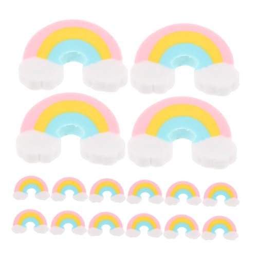 DIYEAH 50 Stück Regenbogen-radiergummi Mini-radiergummis Für Radiergummi Reinigen Regenbogen Radiergummis Kunst-radiergummis Zum Zeichnen Geknetet Schulbriefpapier von DIYEAH