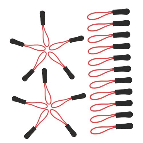 DIYEAH 50 Stück Reißverschluss-kopfseil Reißverschlussschieber Für Rucksäcke Reißverschluss-zugschnurverlängerung Reißverschluss-ersatzzug Reißverschluss Ersetzen Reißverschlusslasche Pvc von DIYEAH