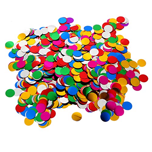 DIYEAH 5000 Stück Pailletten Konfetti Glitzerbecher Buntes Konfetti Kreis Pailletten Ballonbogenstreifen Geburtstag Luftballons Funkelt Glitzer Selber Machen Funkeln Colorful Plastik von DIYEAH