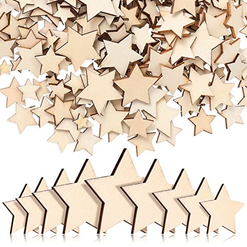 DIYEAH 500Pcs Jupiter Aufkleber Sterne Sternaufkleber Rustikale Sterne zum Basteln Sterne Ausschnitte Stern Aufkleber weihnachtsdeko weinachtsdeko dekorativer Stern Sternverzierung Holz von DIYEAH