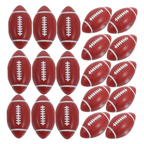 DIYEAH 50Pcs Rugby Perlen Accessoires Fußball Perle Charm Fußballmannschaft Perlen Rugby Ohrringe Rugby Drop Ohrringe Fußball Perlen Fußball Perlenhandwerk Fußball Inspirierte Perlen von DIYEAH