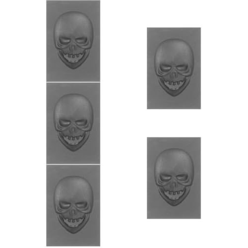 DIYEAH 5St Schädelform metallbearbeitung Kupfer Gießform Schimmel testen Set zum Schmelzen von Gold bastelset basteln Gießbarren Schmelzform Schmelzender Goldschimmel Graphit Black von DIYEAH