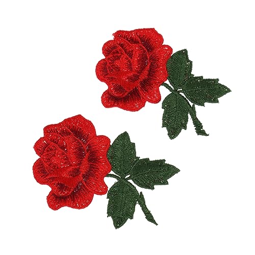 DIYEAH Elegantes Polyester-stickerei-blumen-patch-set Wasserlösliches Stickzubehör für Die Kleiderherstellung Hochzeitsdekoration von DIYEAH