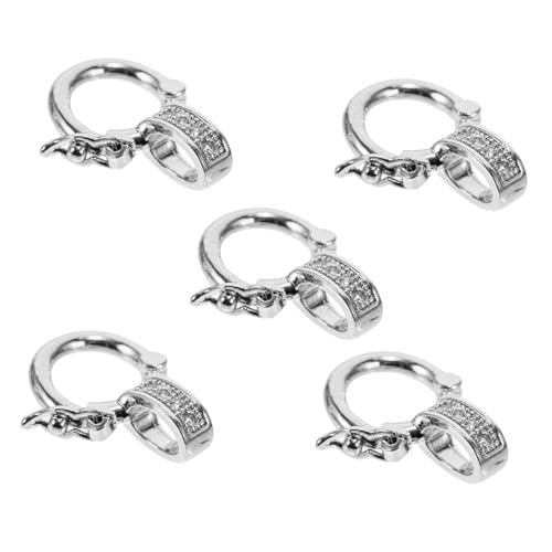 DIYEAH 5St Umrüstschnalle Halskettenketten geschichtet Schmuckzange schmuckherstellung schmuckverbinder Konverter für Schmuckverschlüsse Armbandverschlüsse selber machen Kupfer Silver von DIYEAH