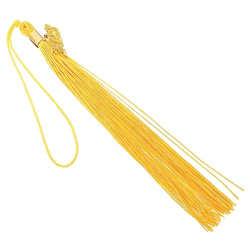 DIYEAH 5st Abschluss Quaste Quasten Für Abschlusshut Abschlusskleid Zubehör Für Quasten Für Die Abschlussfeier Abschlusskappe Und -kleid Abschluss-stirnband Für Mütze Polyester Golden von DIYEAH