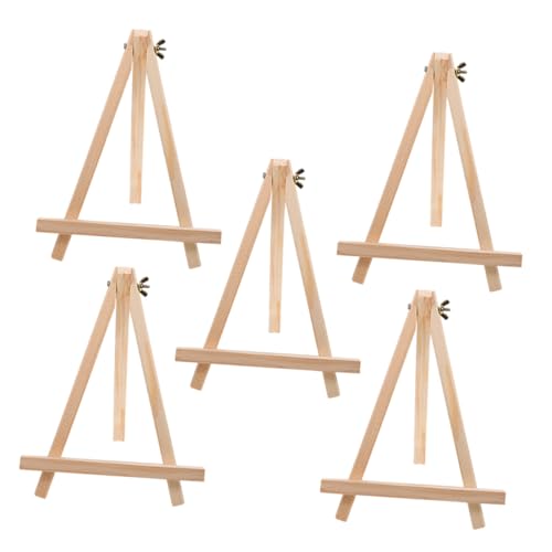 DIYEAH 5st Holzstativ Staffelei Stehen Kleine Staffelei Aus Holz Leinwandhalter Stativ Bilderrahmen Geschäftsausstellungsstand Staffelei Für Fotodisplays Gemäldegestell Aus Holz von DIYEAH