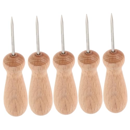 DIYEAH 5st Werkzeuge Aus Ton Modelliermasse-kit Kratzahle Ton-kit Lufttrockener Lehm Für Polymer Aus Ton Ofen Backen Ton Lufttrockener Ton Light Brown Holz von DIYEAH