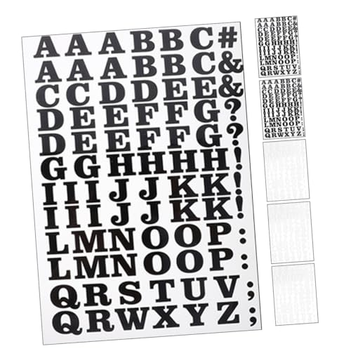 DIYEAH 6 Blatt Wärmeübertragungs-vinyl-alphabet-aufkleber, 26 Buchstaben, Aufbügelflicken Für Selbstgemachte Kleidung, Buchstaben Zum Basteln Und Zur Kleidungsdekoration von DIYEAH