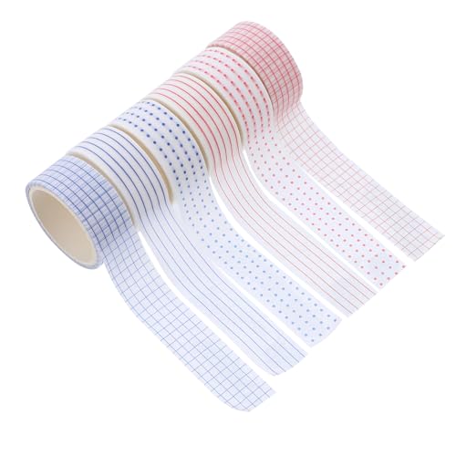 DIYEAH 6 Rollen Klebeband Doppelklebeband Aufkleber DIY Bänder Applikation Deko Haushalt Presser Anhänger Anhänger Dekorieren Künstliche Solarlichter Pop Deko Dekobänder Papier von DIYEAH