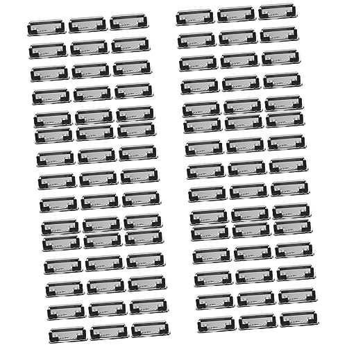 DIYEAH 6 Sätze Ordner-clip Büroklammern Dokumentenmappe Metallclips Aktenordner Schnell Hefter Planke Konferenzmappe Con Basteln Klemmbrett Schulbriefpapier Vernickelt Silver 15 Stück * 6 von DIYEAH