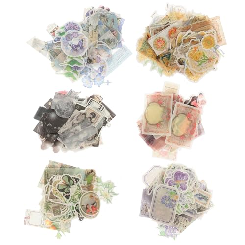 DIYEAH 600 Blatt Washi-Aufkleberpaket Sammelalbum Schrott scrapbooking sticker scrapbook stickers für freundinen Aufkleber für Tagebuchmaterial dekorative Aufkleber Papier von DIYEAH