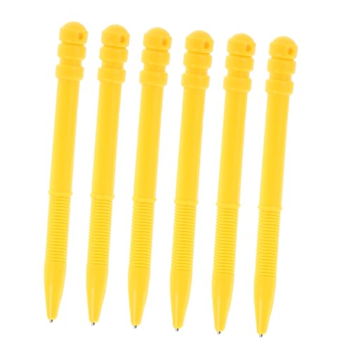 DIYEAH 6St Magnetisches Zeichenbrett Magnetstift Magnetischer Stift für Gelber Magnetstift magnetischer Stylus-Stift Magnetischer Schreibtafelstift Plastik Yellow von DIYEAH