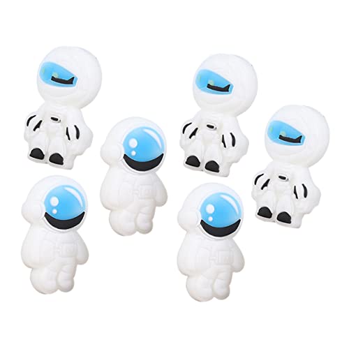 DIYEAH 6St Raumfahrer Radiergummi Astronauten-Radiergummi Mini-Radierer radiergummi kinder erasers for schulsachen Kind Radiergummi aus Gummi für Kinder PVC-Weichkleber Weiß von DIYEAH