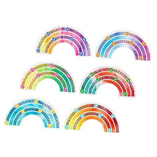 DIYEAH 6St Sensorische Aufkleber ruhige Aufkleber Menschen Aufkleber mit grober Textur Wiederverwendbare Sticker Reusable Stickers Decor Bunte Plastikaufkleber Dekompressionsaufkleber PVC von DIYEAH