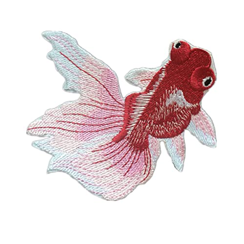 DIYEAH 6St -Stoffpaste Goldfish patch Stickmaschine Aufnäher nähen Stickereiflecken Stoffflicken für Kleidung bestickt Zubehör -Pailletten-Patches patch DIY für kleidung von DIYEAH