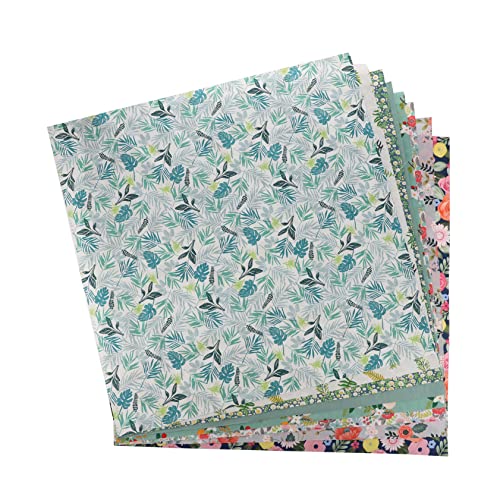 DIYEAH 8 Blätter Blumen-Patchwork Fetzen Krawattenfarbe Stoffreste Fat Quarters Stoffbündel Steppen von Stoffen Streifen Steppmaterial Stoff zum Quilten Patchwork-Steppstoff Baumwolle von DIYEAH