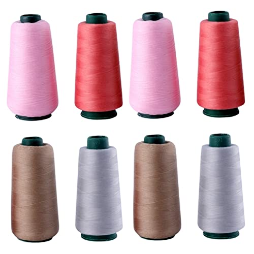 DIYEAH 8 Stück Pagode Linie 402 Hochgeschwindigkeits Polyester Linie Nähmaschinengarn Premium Polyestergarn Nähgarn Stickmaschinen Quiltgarn Stickset Polyestergarn von DIYEAH