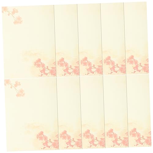 DIYEAH 80St tintenfarbener Briefkopf Briefschreibset liniertes Briefpapier Pastellpapier Briefe Briefpapier schreiben schreibwaren Briefpapier mit Blumenmuster dekoratives briefpapier von DIYEAH