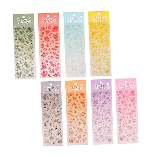 DIYEAH 8St Aufkleber klebesticker stickers for notebook sticker sticker stickern Wasserflasche Klebstoff wiederverwendbar Punkt dekorative Abziehbilder DIY -Abziehbilder PVC von DIYEAH