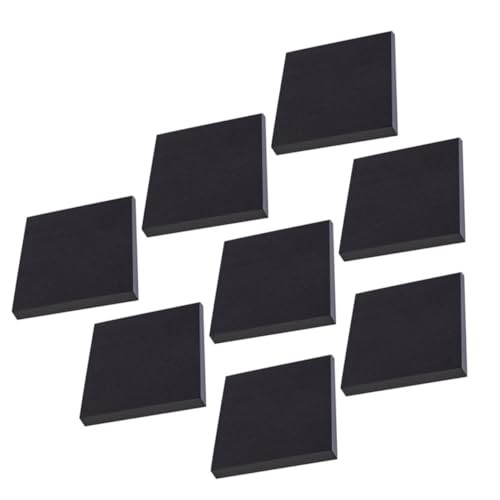 DIYEAH 8St schwarze Haftnotiz selbstklebende notizzettel notizblock Klebezettelblock Klebezettel Schule notiztafel notepad selbstklebende Memo-Aufkleber bequeme Klebelaschen Papier Black von DIYEAH