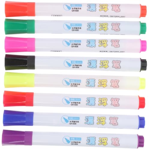 DIYEAH 8St schwebender Stift mehrfarbiger stift stifte white board stift chaps die abwaschbare Marker Pastell löslich mehrfarbige Lackmarker Wasserfarbenstifte Plastik von DIYEAH