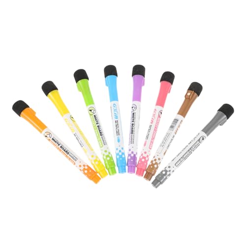 DIYEAH 8st Löschbarer Magnetstift Tragbare Whiteboard-marker Kreative, Trocken Abwischbare Stifte Whiteboard-marker Für Kinder Whiteboard-hersteller Zum Trockenlöschen Textmarker Plastik von DIYEAH