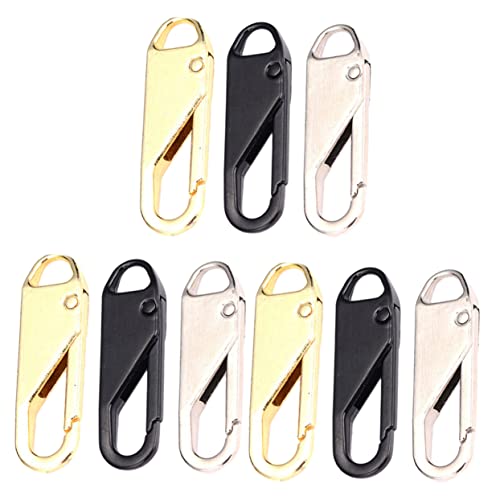 DIYEAH 9St Reißverschluss zipper repair zipper pulls Zipper-Reparatur Knopfhaken Gepäckschlösser etiketten Anhänger für Gepäckreißverschlüsse Reißverschluß reparieren Zinklegierung von DIYEAH