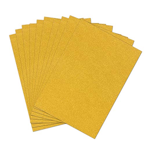 DIYEAH A4 Glitzerpapier Gold Funkelndes Bastelmaterial Für DIY Projekte Scrapbooking Und Kreative Kartenherstellung von DIYEAH