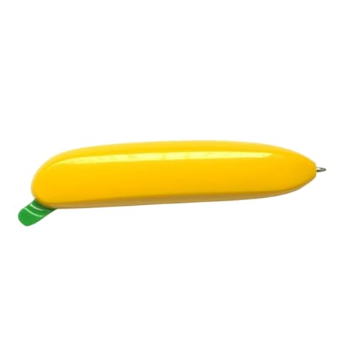 DIYEAH Bananen-kugelschreiber Werkzeugschwamm College-kugelschreiber Mini-kugelschreiber Popcornschachteln Aus Papier Modellierkugelschreiber Zaun Kugelschreiber Büro Stift Yellow Plastik von DIYEAH