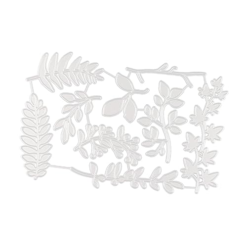 DIYEAH Blumen Und Blätter Messerform Schneiden Stanzformen Schneidwerkzeug Gestanzt Schnitte Planke Herstellung Scrapbooking-stanzform Album-stanzform Kohlenstoffstahl Silver von DIYEAH