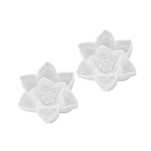 DIYEAH Blumenform Aus Silikon Schimmel Für Diy Schmuckform Plattenepoxidform Lotus Diy Form Diy Schmuckguss Molde De Para Resina Ornamentform Diy-form Diy Seifenform Kieselgel Transparent von DIYEAH