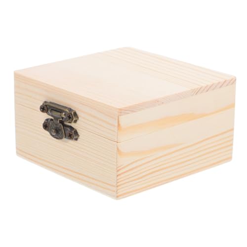 DIYEAH Box Holz Geschenkbox Vintage Beige von DIYEAH