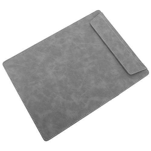 DIYEAH Büro-schreibtafeln Office-dokumentenklammern Büro-hartfaserplatte Konferenz-schreibtafel Zwischenablage Schreibunterlage Schreibunterstützungstafel Dokumentenorganisator Leder Grey von DIYEAH