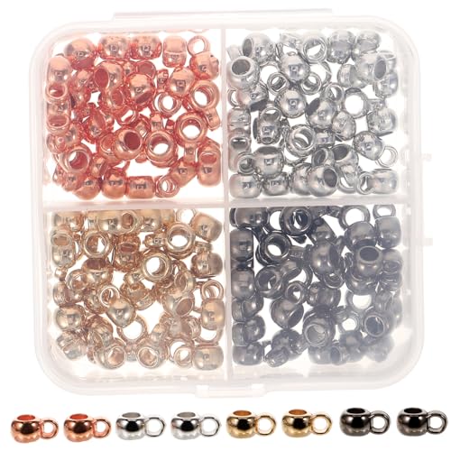 DIYEAH Bunte Kunststoffperlen Für DIY Schmuckherstellung 6mm Große Lochperlen Ideale Spacer Beads Für Halsketten Und Armbänder Vielseitig Einsetzbar Für Kreative Dekorationen von DIYEAH